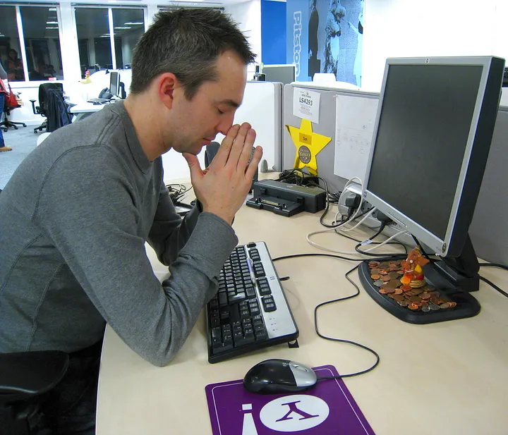 “Computer god, please let this work, because if it doesn’t, I’m jumping out the window with this PC in my arms